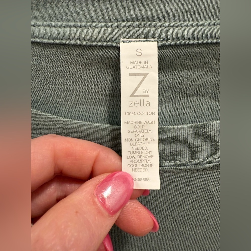 NWOT Zella Vintage Wash Relaxed Long Sleeve Tee - Picture 3 of 4